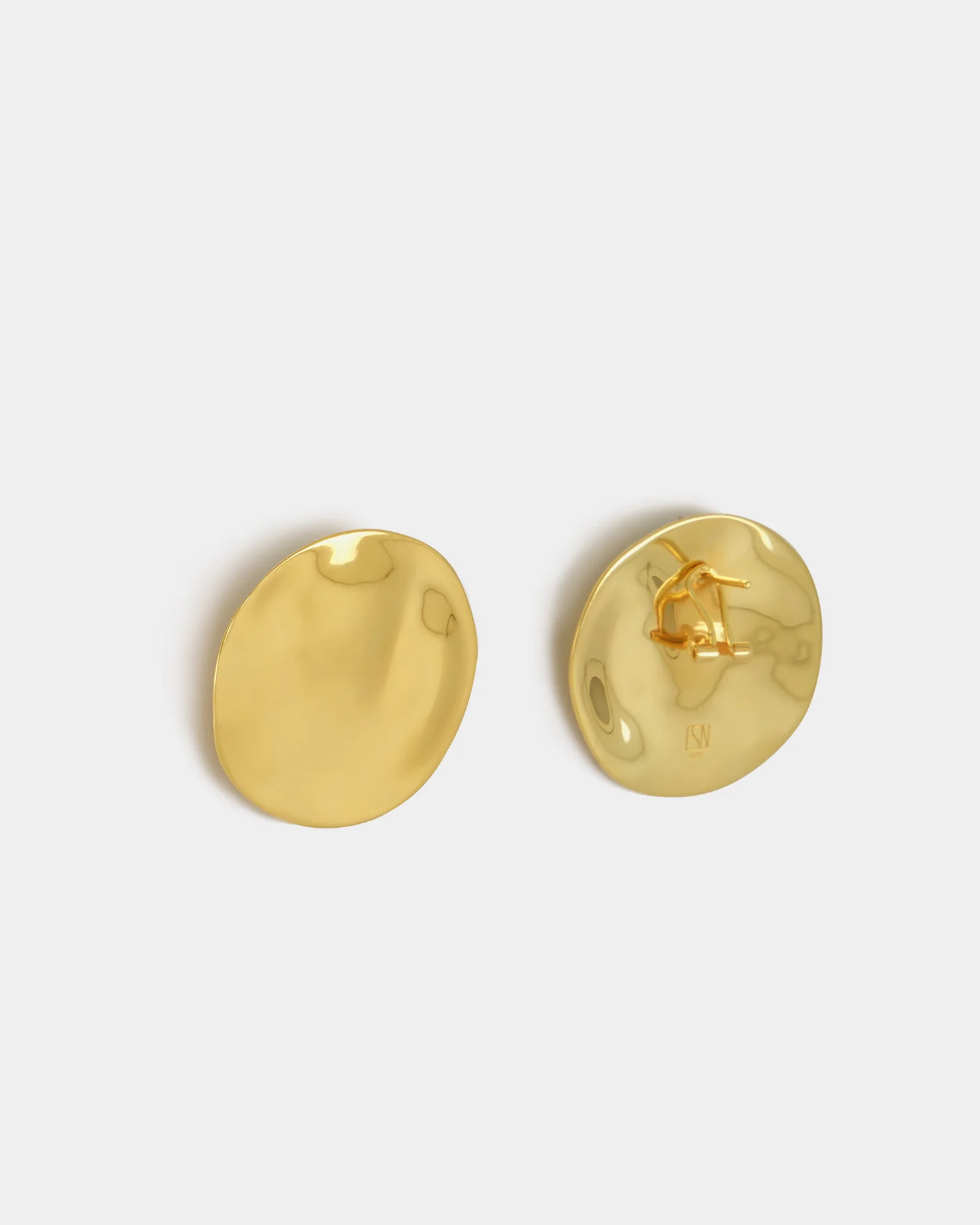 The Disc Earrings - Gold - Image 4