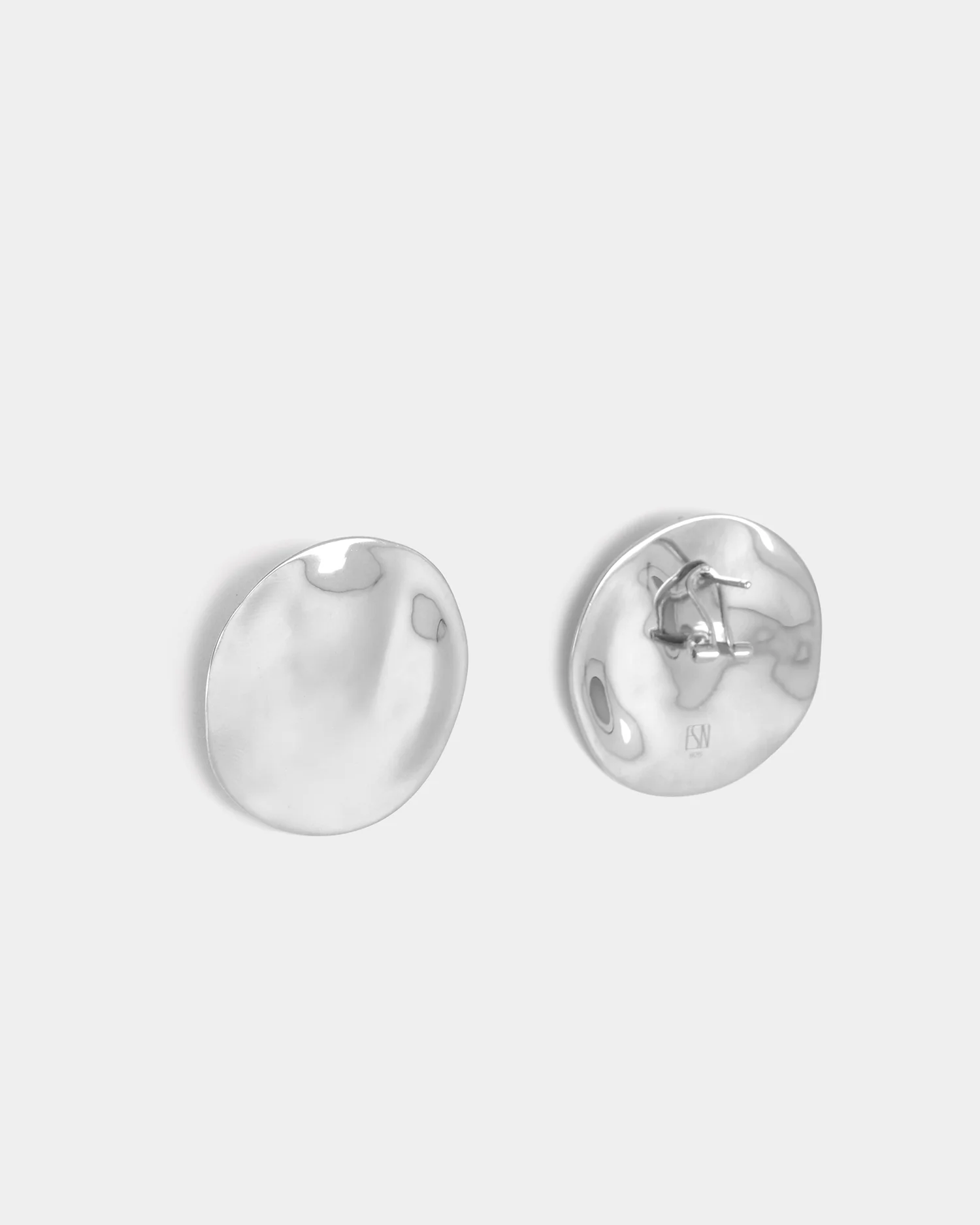 The Disc Earrings - Silver - Image 5