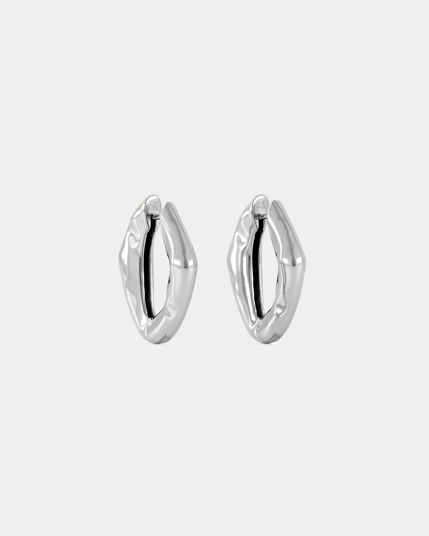 The Hoop Earrings - Silver - Image 3