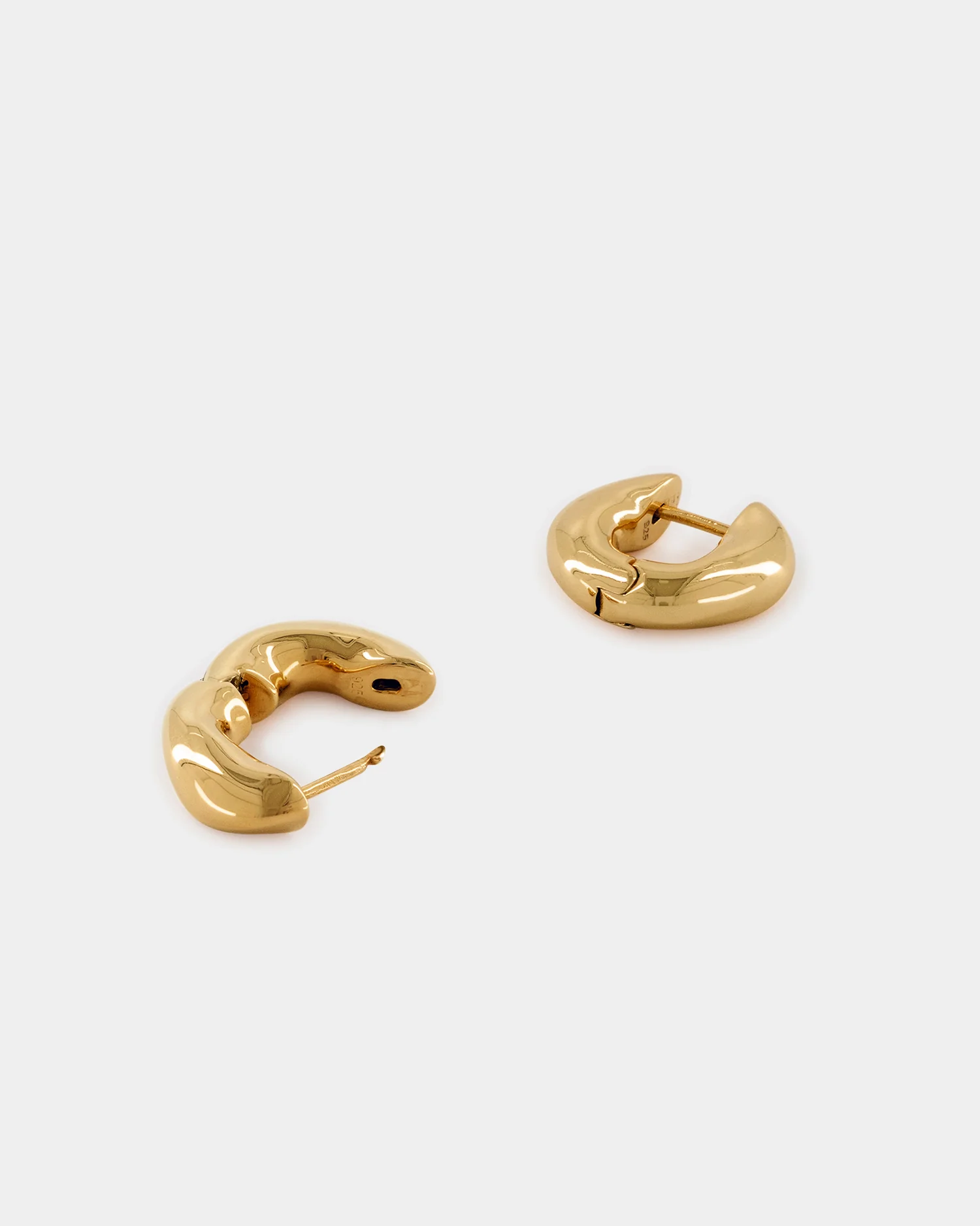 The Huggie Earrings - Gold - Image 5