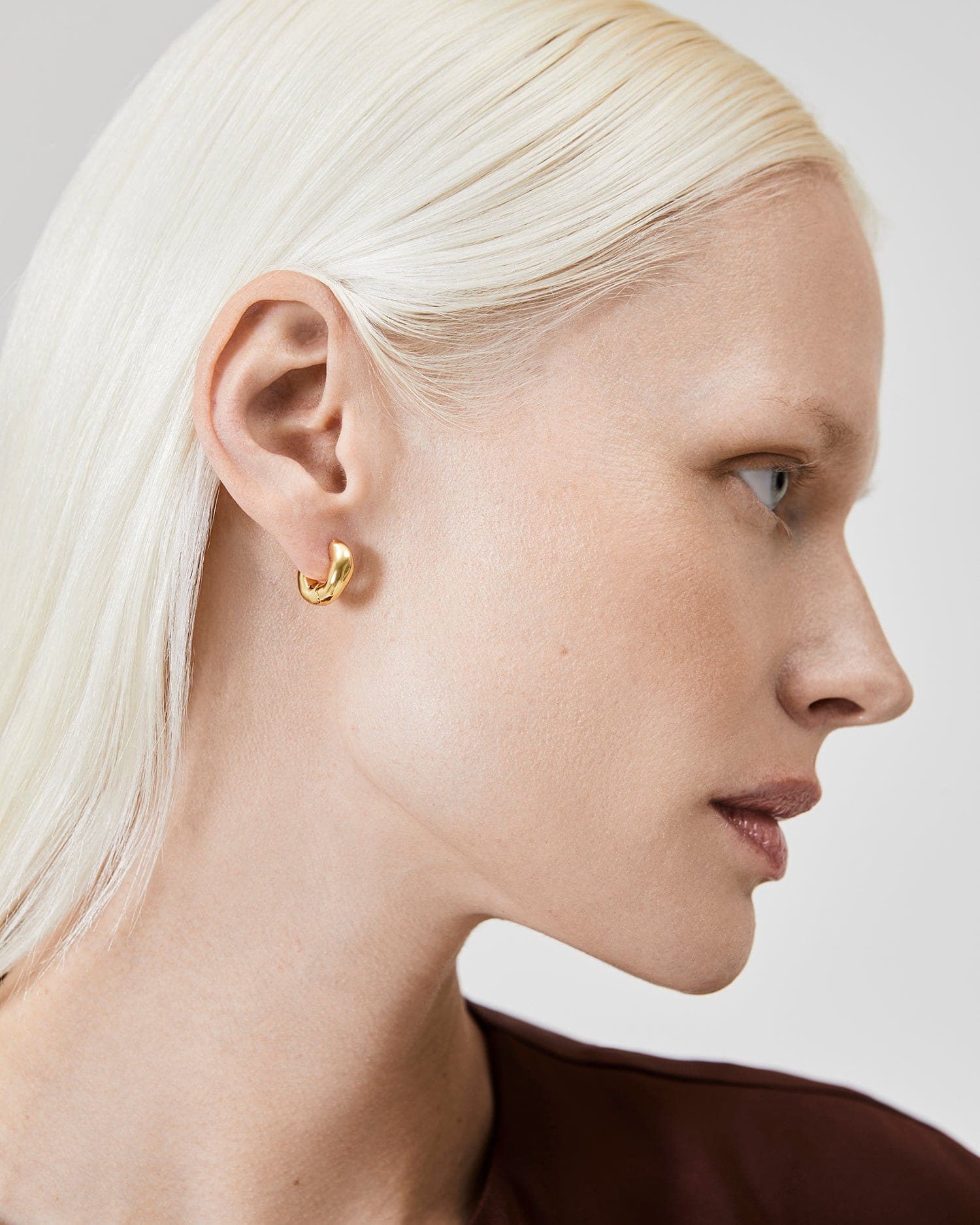 The Huggie Earrings - Gold - Image 6