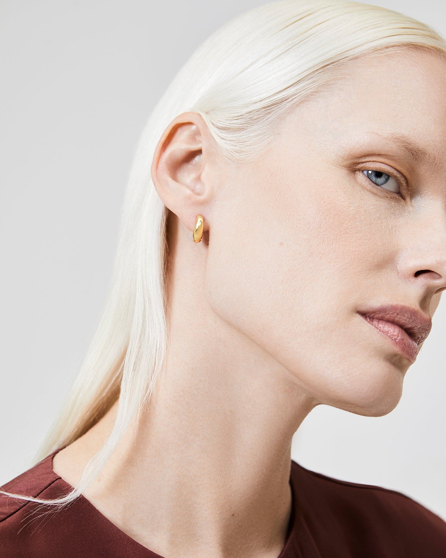 The Huggie Earrings - Gold - Image 8