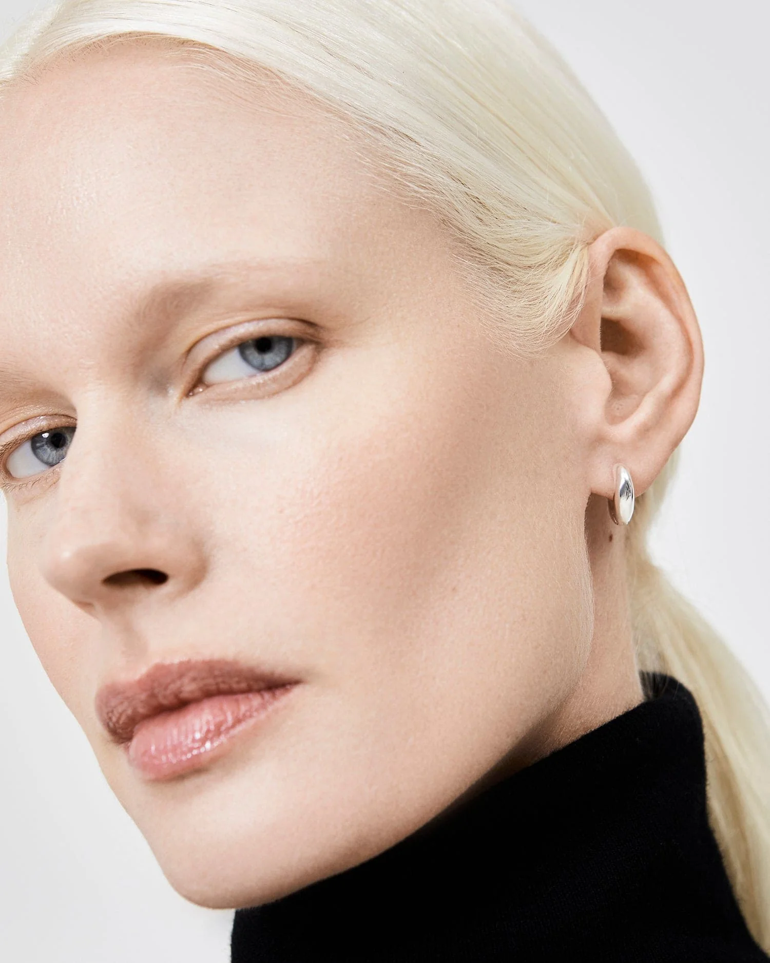 The Huggie Earrings - Silver - Image 6