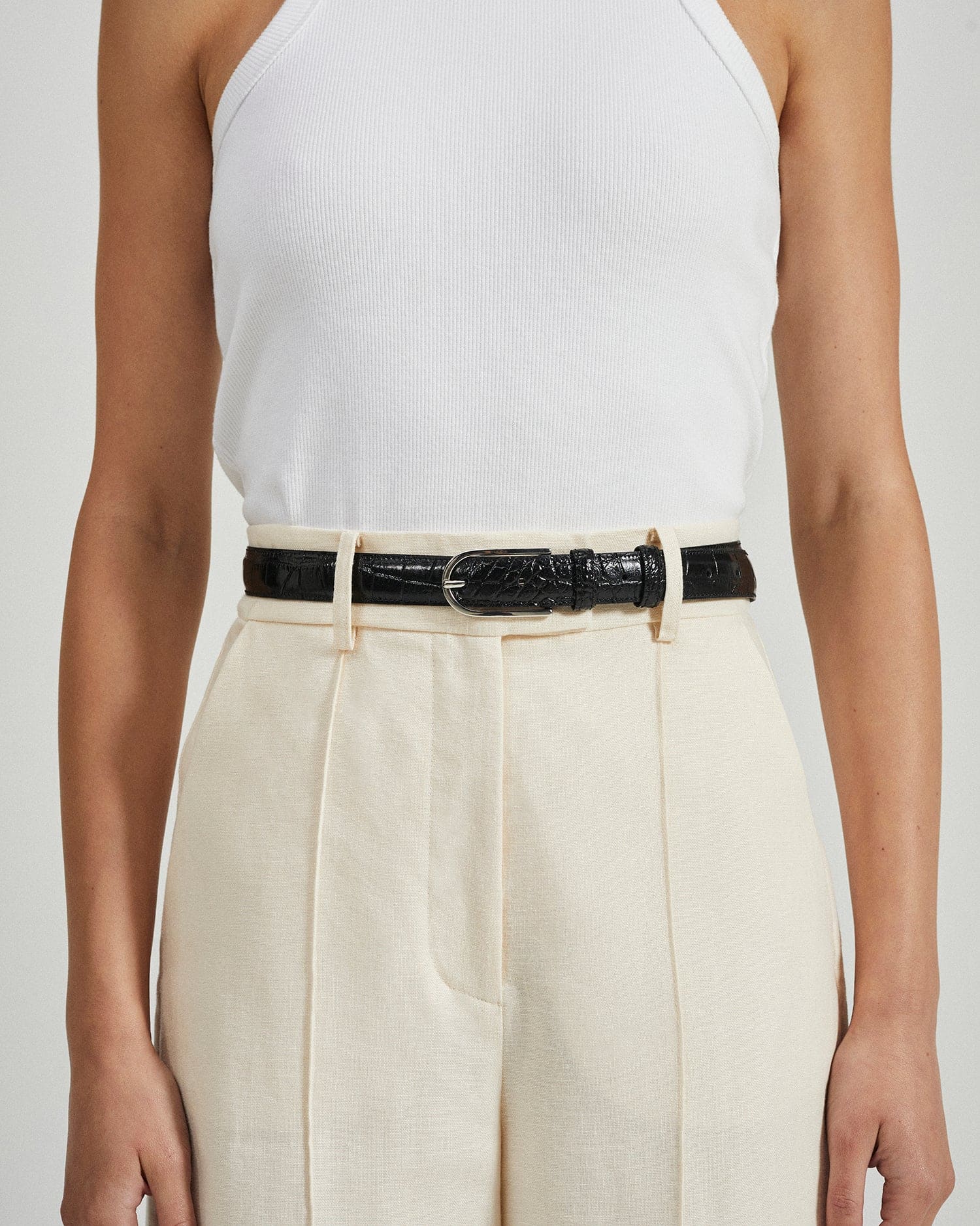The Classic Belt - Black Croc - Image 5