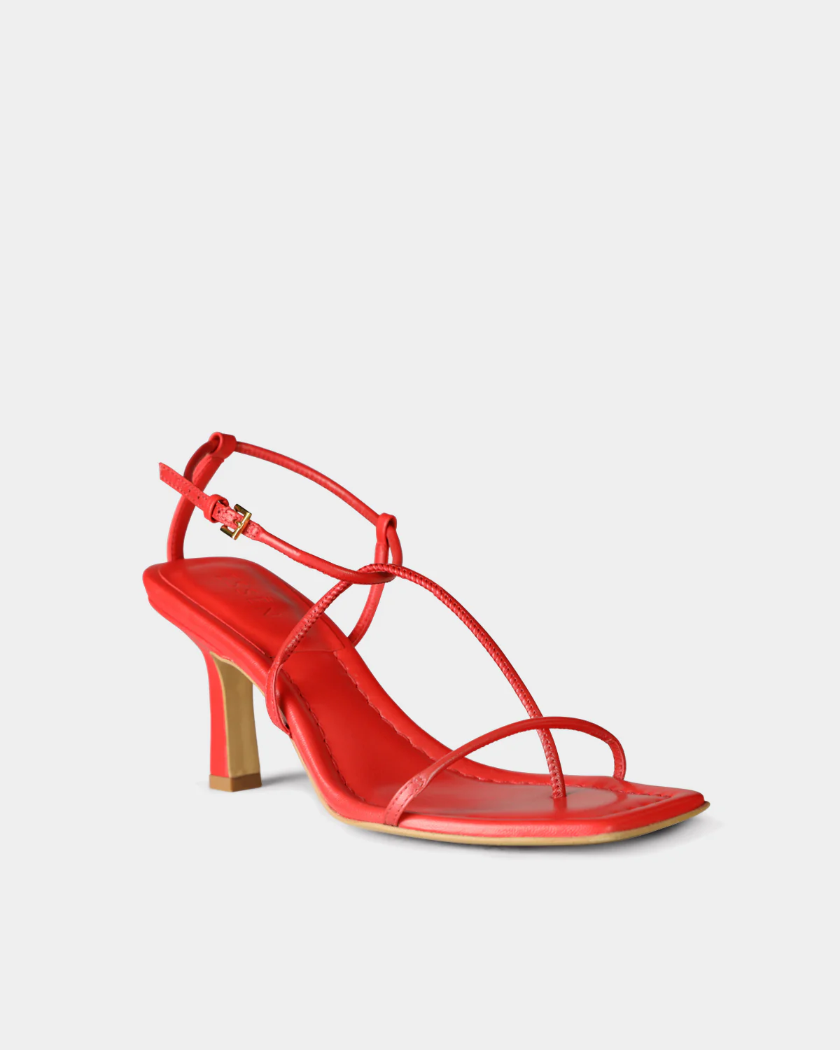The Strappy Sandal - Red - Image 3
