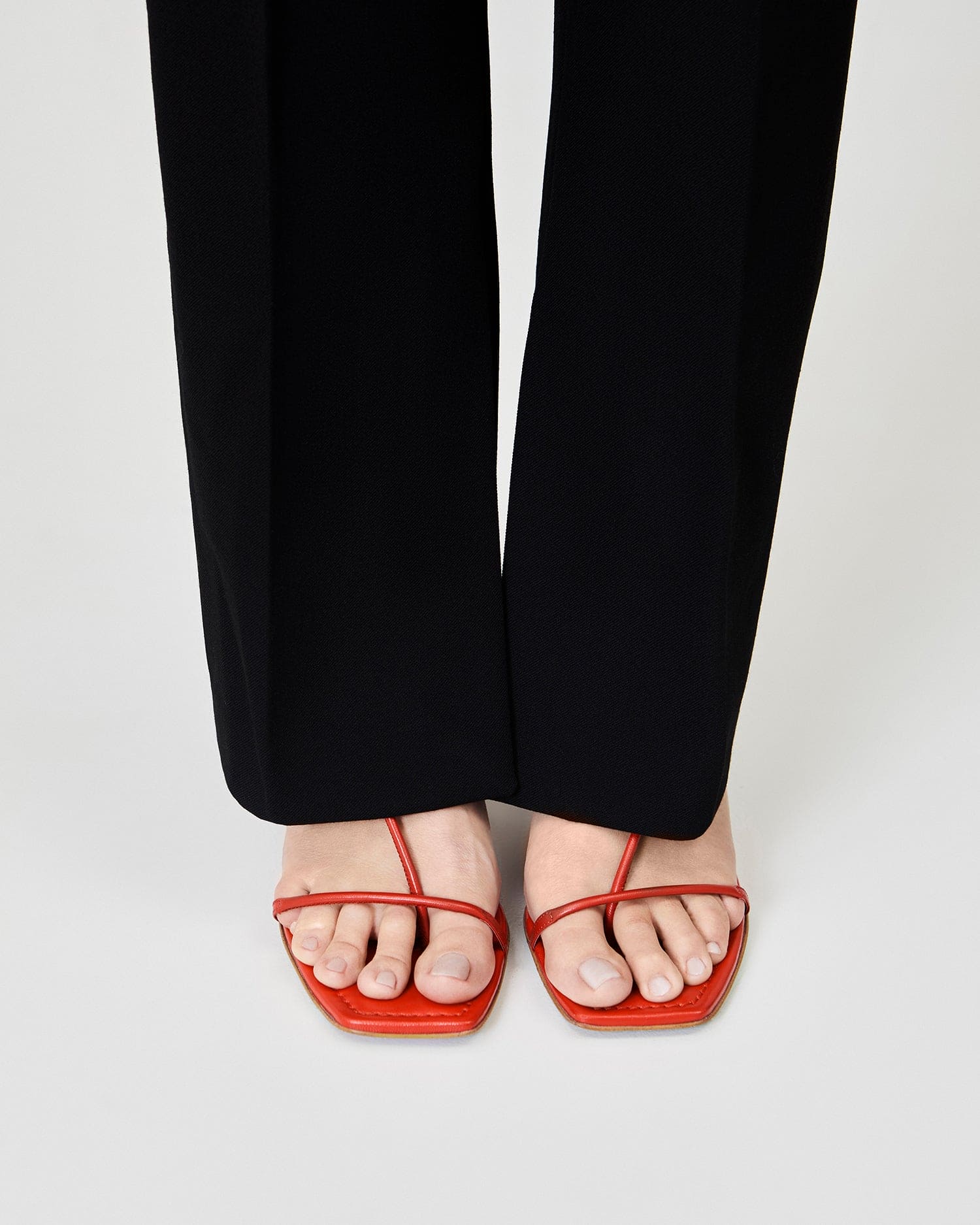 The Strappy Sandal - Red - Image 5