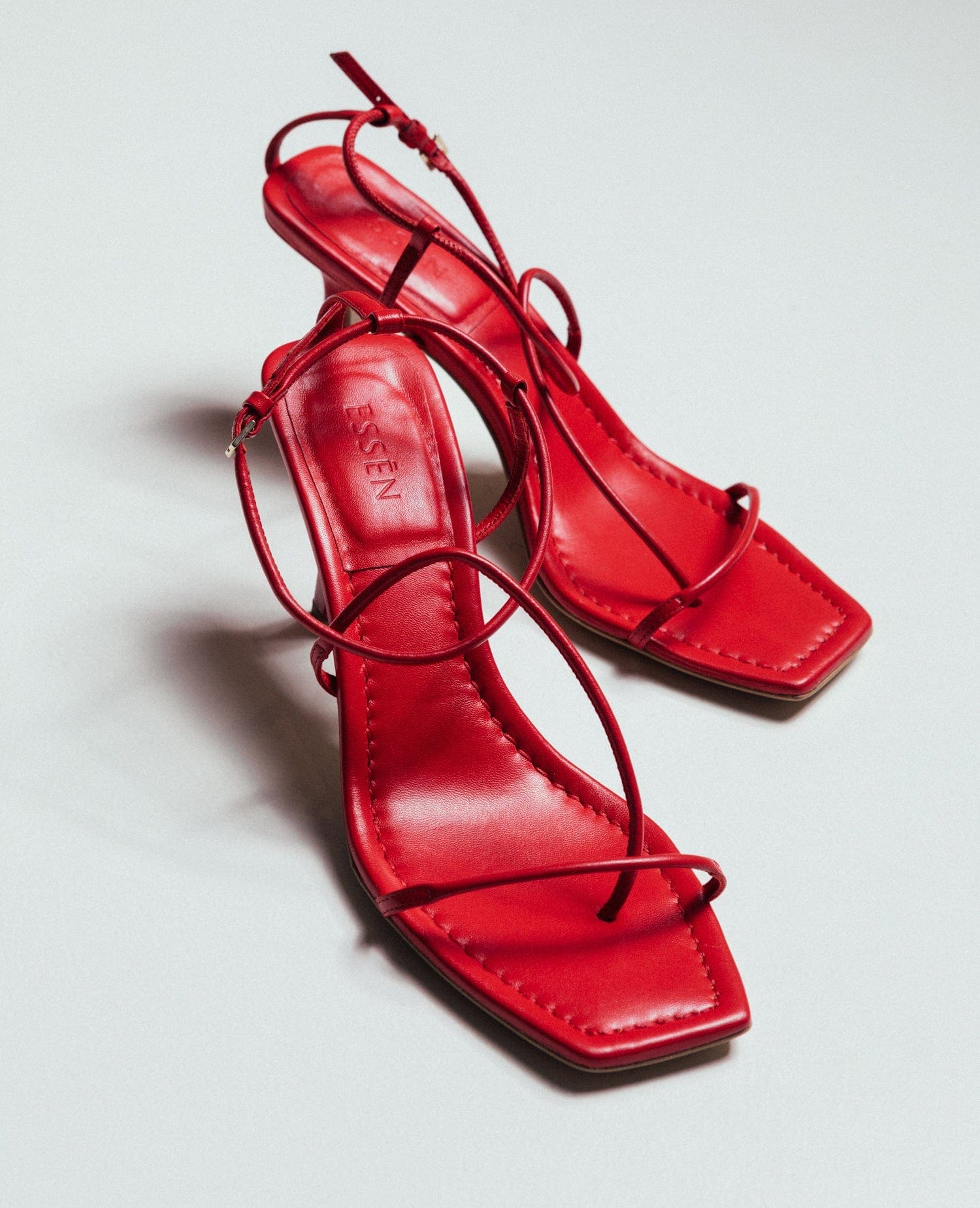 The Strappy Sandal - Red - Image 6