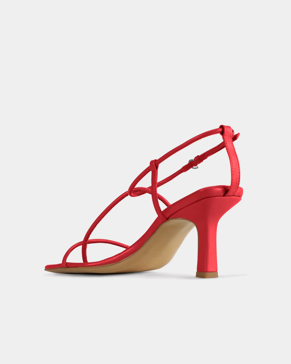 The Strappy Sandal - Red - Image 7